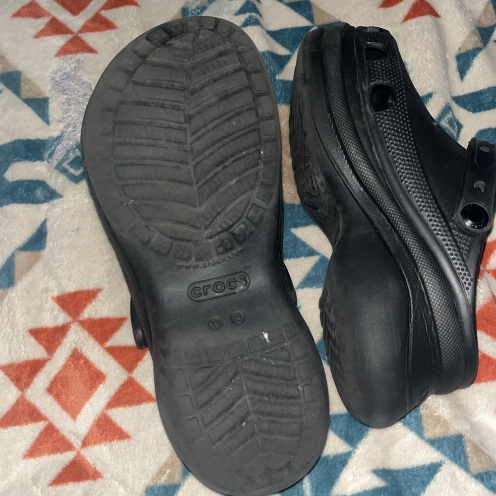 Crocs Classic Black Clogs Platform - image 4